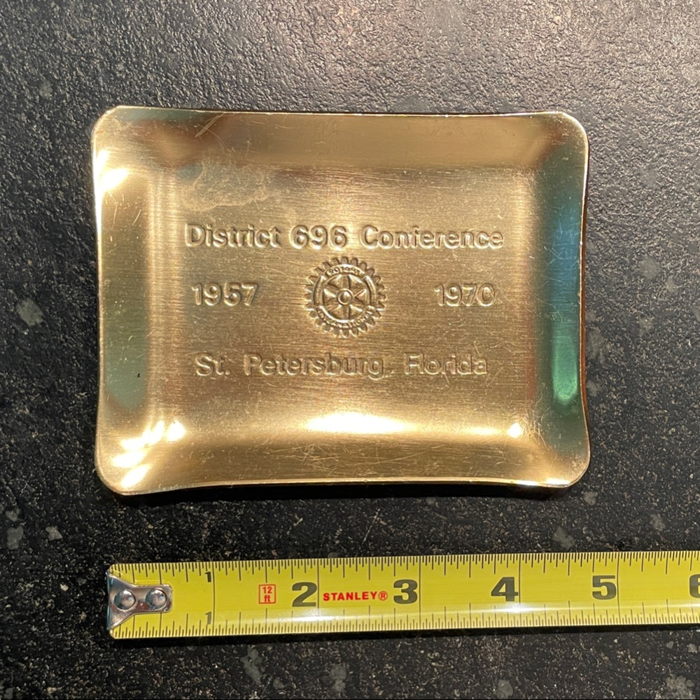 Rotary District 696 Conference (1957-1970) Trinket Tray